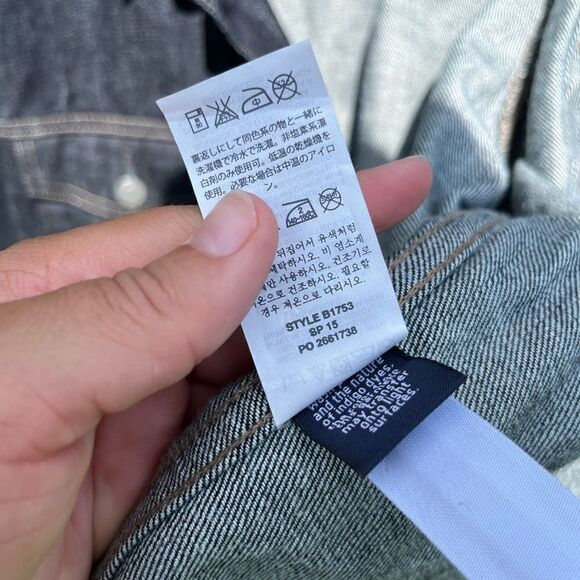 J Crew Classic Denim Jacket in Dark Blue Rinse Wash - Picture 8 of 11